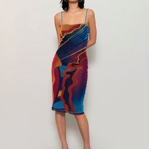 (SOLD) Expired Girl X Heeyajenny 2-way Mesh Dress VIVID